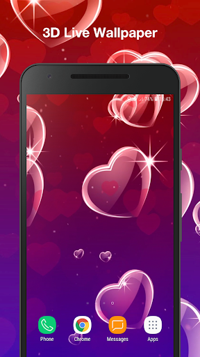 Android application Romantic Live Wallpaper Pro screenshort