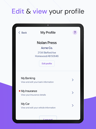 Screenshot of Cardata Mobile