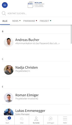 Ernst Weber AG Screen 2