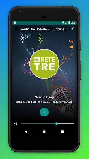 Android application Rete Tre Radio RSI App Schweiz screenshort
