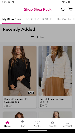 Android application Shop Shea Rock screenshort