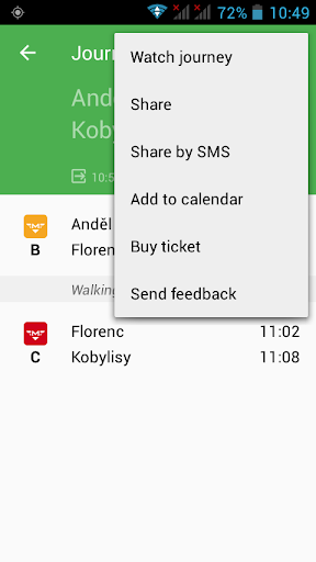 Screenshot of Pubtran
