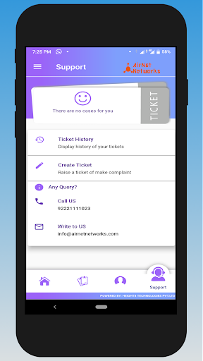 Android application AIRNET- CUSTOMER screenshort