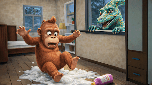 Bad Dino Eğlenceli Görev Oyunu ekran görüntüsü