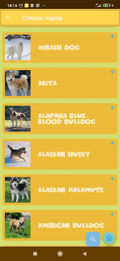 Dog breeds and photos