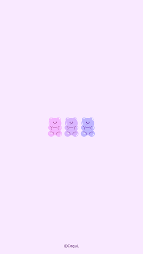 Android application 카카오톡 테마 - 곰젤리톡_보라보라 (카톡테마) screenshort