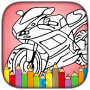 ColorNet - MotorBike Coloring page