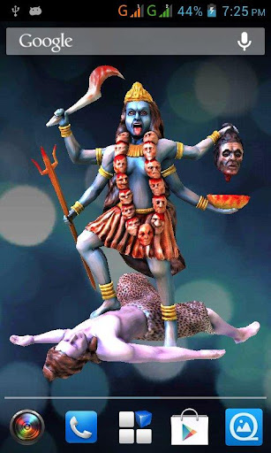 Android application 3D Maa Kali Live Wallpaper screenshort