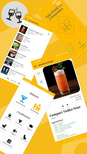 Android application Drinks e Churrasco screenshort