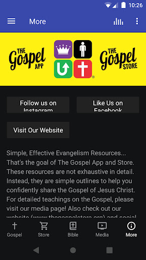 The Gospel App Screen 3