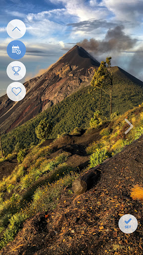 Android application Unique volcano wallpapers screenshort