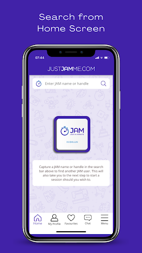 Android application JUSTJAMME screenshort