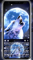 screenshot of Howling Wolf Moon Keyboard The