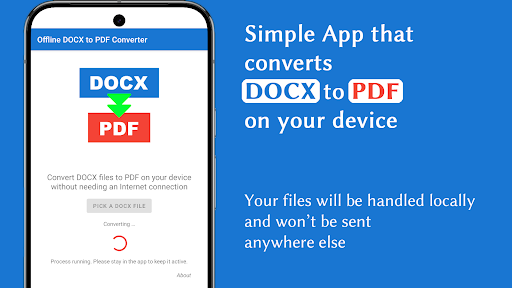Offline DOCX to PDF Converter