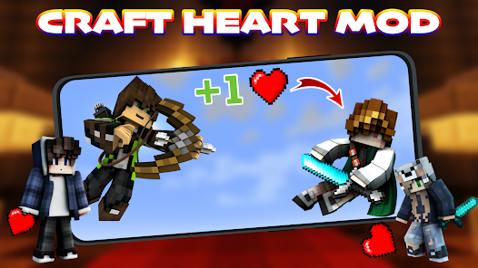 Craft Heart Mod for MCPE 1.2 APK + Мод (Unlimited money) за Android