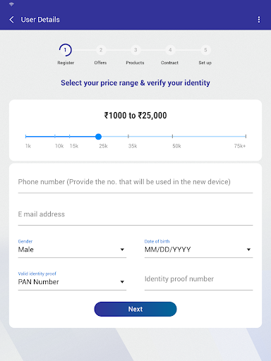 Samsung Finance+ Merchant Screen 3