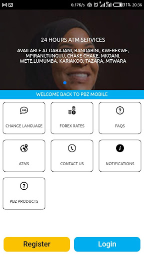 PBZ MOBILE APP Screen 2