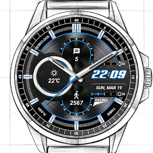 Racing Watch Face & Clock Widget Varies with device APK screenshots 15