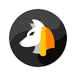 Cover Image of Download Anubis Black - Round Icon Pack  APK