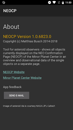NEOCP Screen 3