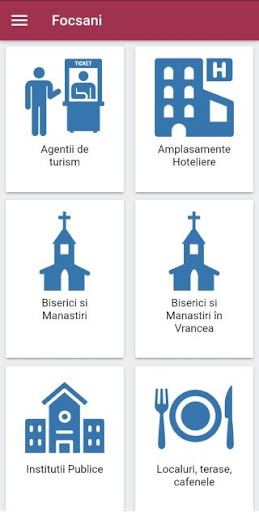 Android application Turism Focsani screenshort