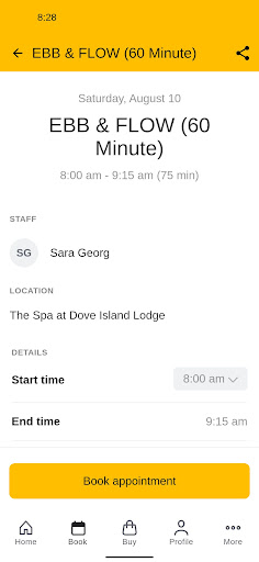 The Spa at Dove Island Lodge Screen 3