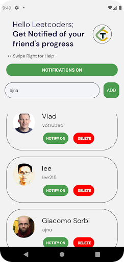 LeeTracker Screen 2