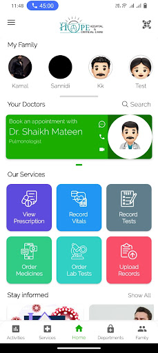 Android application Hope Chest Clinic screenshort