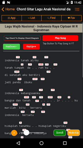 Kunci Gitar Lagu Nasional Screen 3