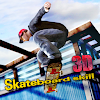 skateboard sport game icon
