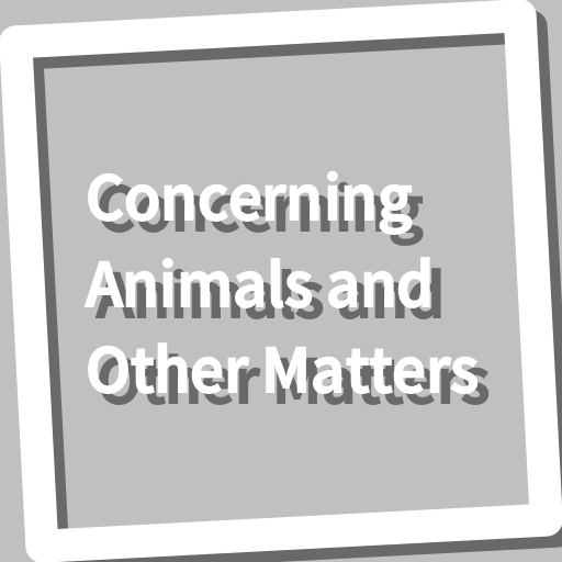 Book, Concerning Animals and O logo