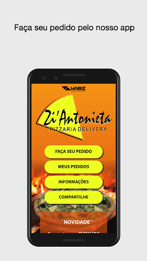 Android application Zi'Antonieta Pizzaria Delivery screenshort