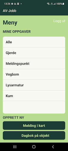 Android application AV-Jobb screenshort