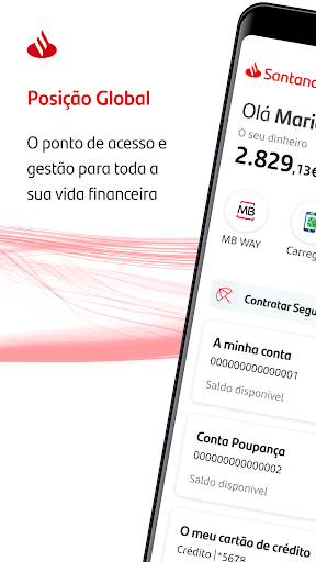 Android application Santander Portugal screenshort