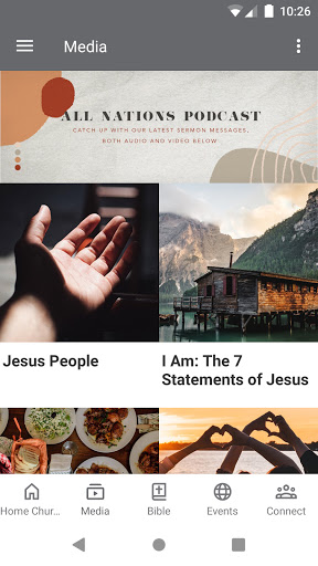 All Nations Church App Screen 2