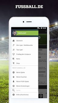 FUSSBALL.DE screenshot 1