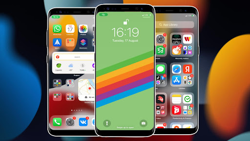 Android application Phone Launcher iOS 15 screenshort