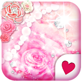 Cute wallpaper★Shiny Pink Rose icon