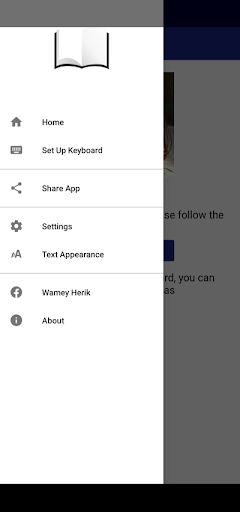 Keyboard for writing in Wamey Screen 3