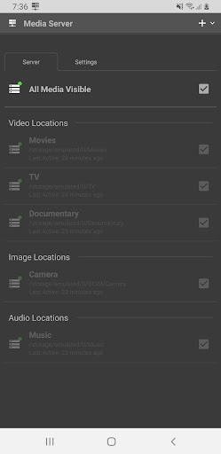 Android application Ark Media Server screenshort