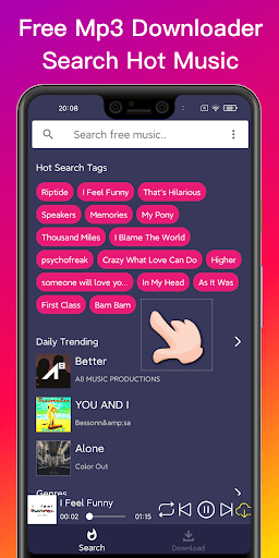 Android application Mp3 Music Download @Downloader screenshort