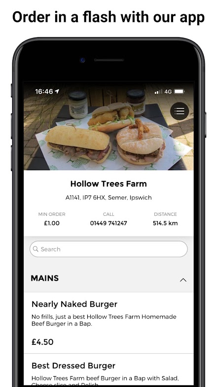 Hollow Trees Farm Takeaway Screen 1