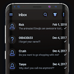 Cover Image of Download Cool black messenger theme  APK