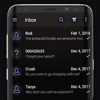 Dark Mode SMS Messenger Theme