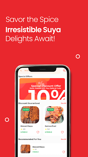 Glover Suya - Food & Delivery Screen 2