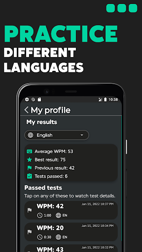 TypeGo – speed up your typing! Screen 3