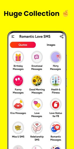 Romantic Love SMS Screen 2