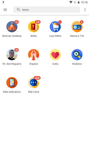 Android application Pe. Alex Nogueira screenshort