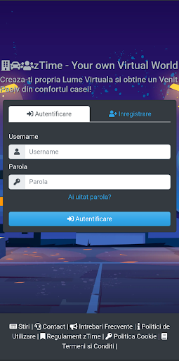 Android application zTime - Your Virtual World screenshort