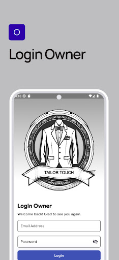Android application Tailor Touch screenshort